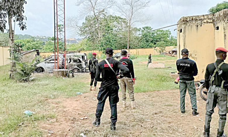 Destruction Unleashed: Hoodlums Attack Police Station in Anambra