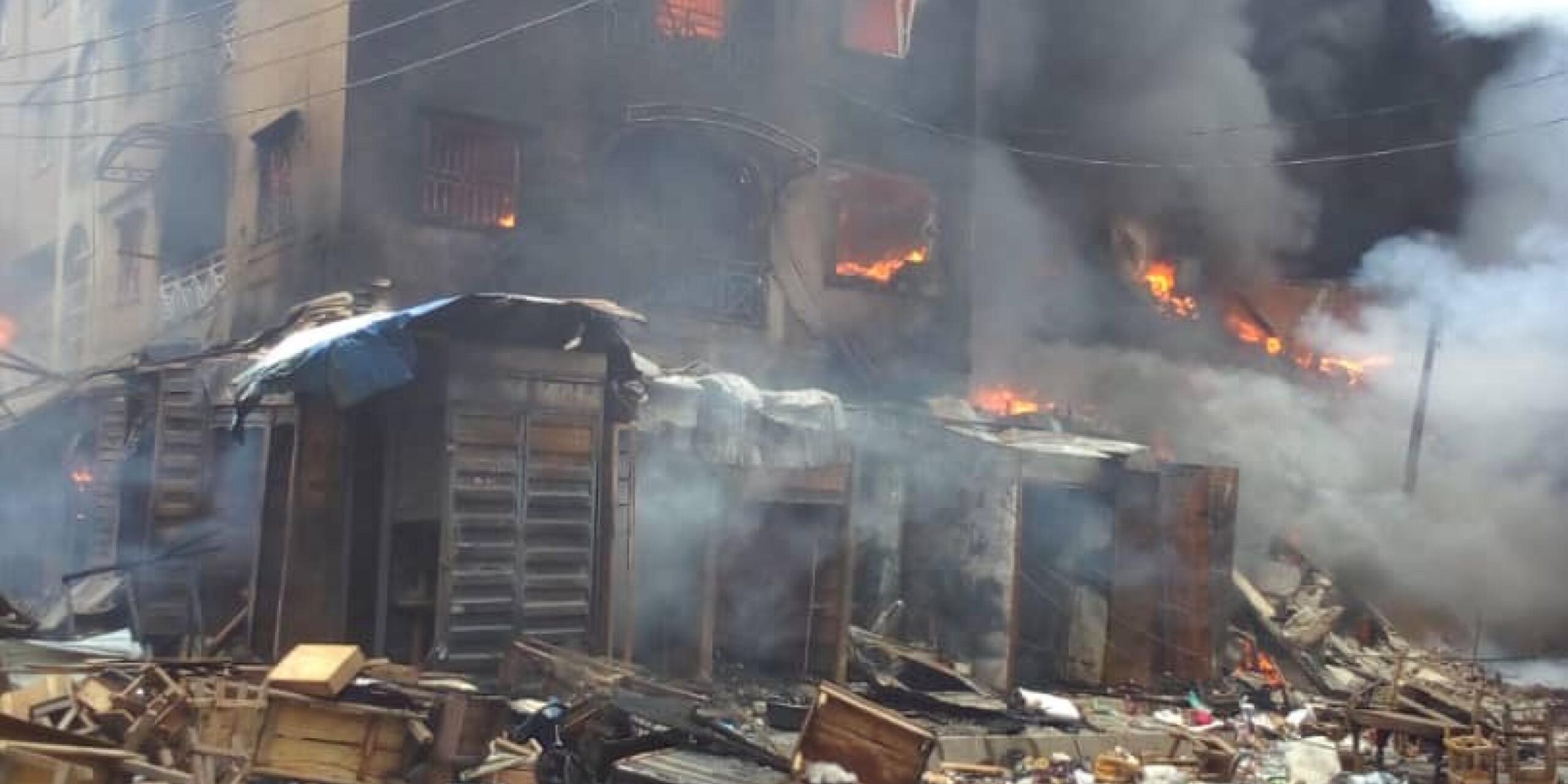 Repeat Fire Incident Engulfs Dosumu Market in Lagos Island within a Span of Three Weeks