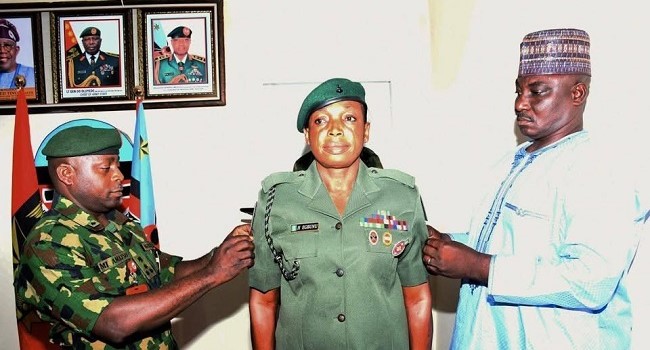 Army Decorates First Female Infantry Corps Officer