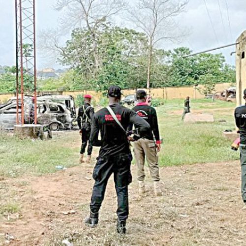 Destruction Unleashed: Hoodlums Attack Police Station in Anambra