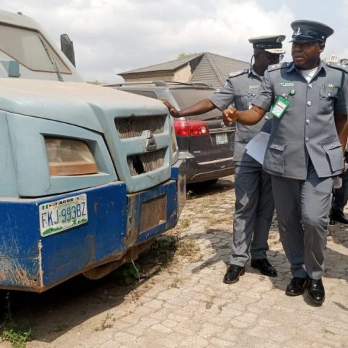 Customs release seized bullion van used for rice smuggling