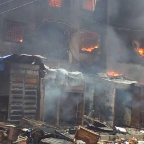 Repeat Fire Incident Engulfs Dosumu Market in Lagos Island within a Span of Three Weeks