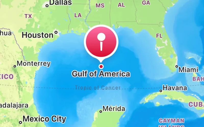 Apple Renames Gulf of Mexico to ‘Gulf of America’ for US Users