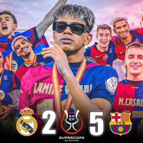 Barcelona Demolish Real Madrid in Thrilling Spanish Super Cup Showdown