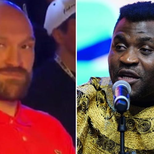 FRANCIS NGANNOU CLASHES WITH TYSON FURY AT NEWS CONFERENCE