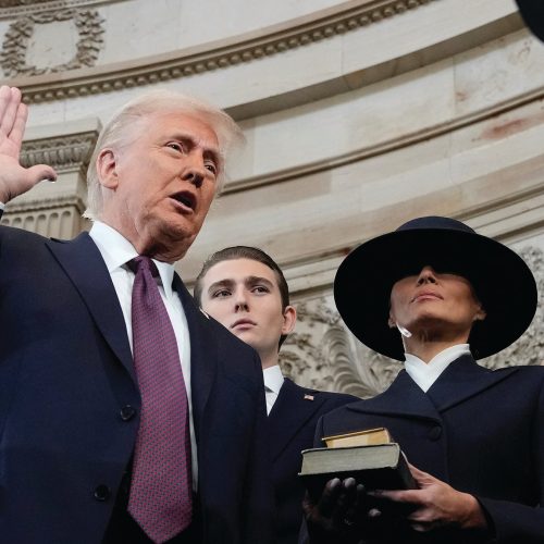 Donald Trump Takes Oath as the 47th President of the United States