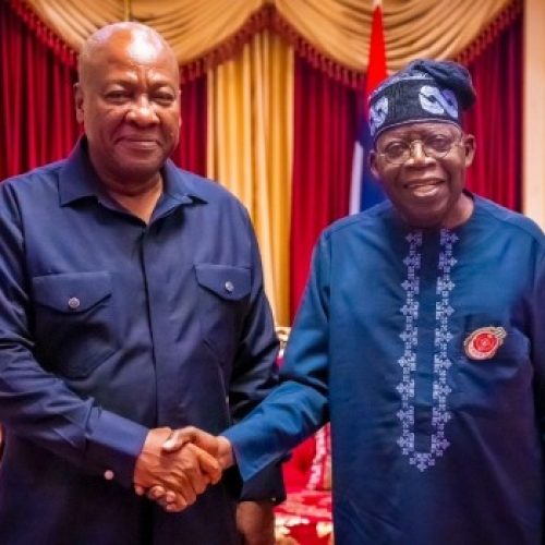 Tinubu Extends Unwavering Support to Ghana’s Newly Inaugurated President, Mahama