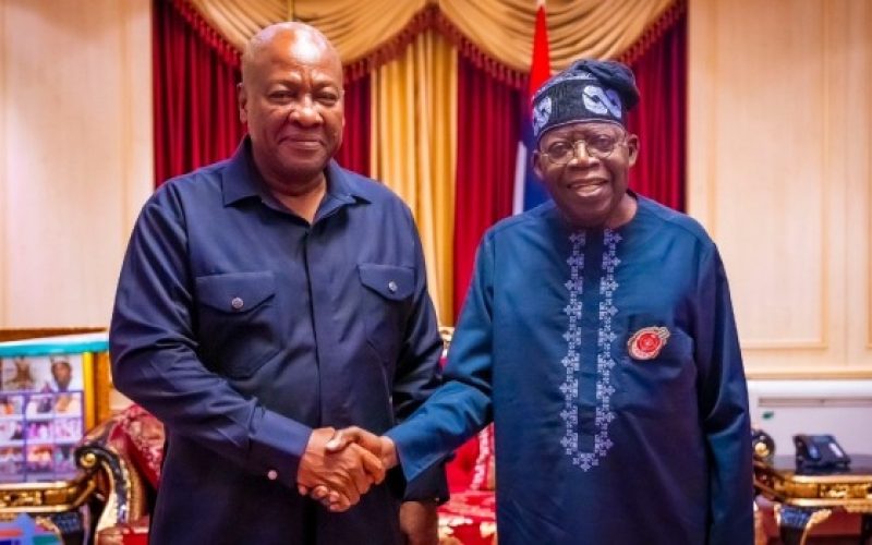 Tinubu Extends Unwavering Support to Ghana’s Newly Inaugurated President, Mahama